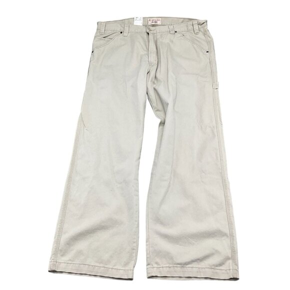 Levis Jeans Men 40W x 32L Khaki‎ Loose Carpenter Straight Leg Cotton NWT - Picture 1 of 16